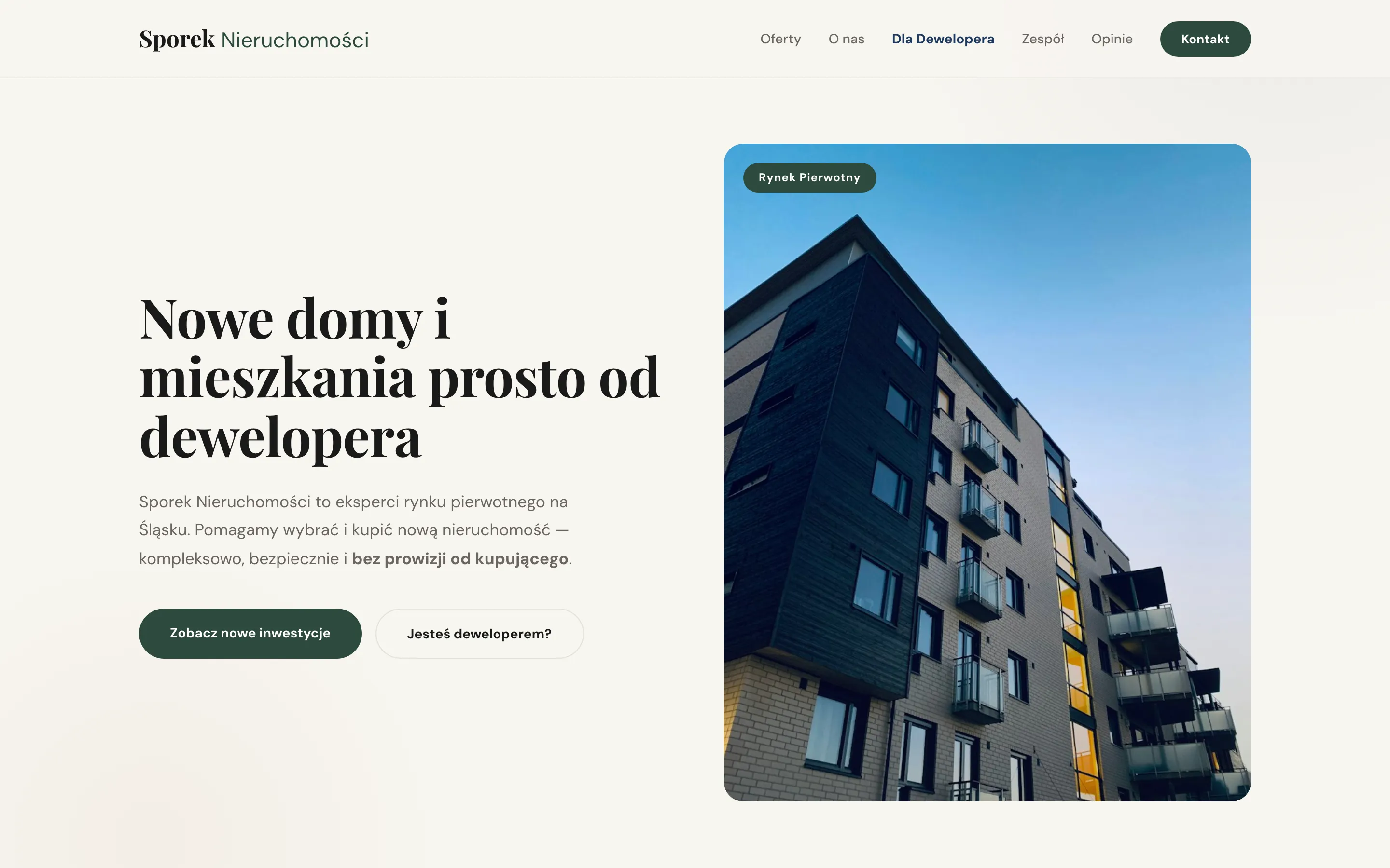 Strona Sporek Nieruchomości, Śląsk